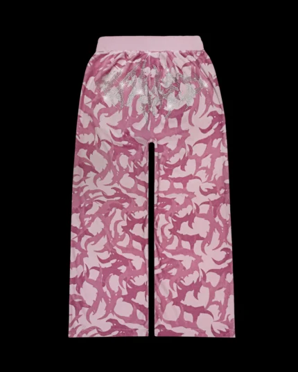 Named Collective Blade Camo Velour Pink Sweatpant