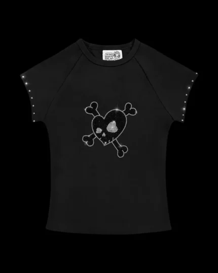 Named Collective Fatal Rhinestone Baby Tee