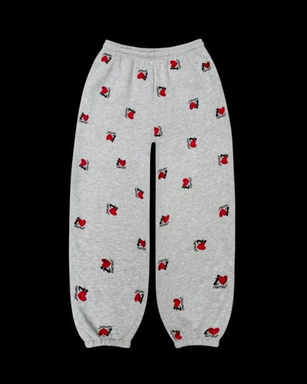 Named Collective Embroidered Grey Marl Sweatpant