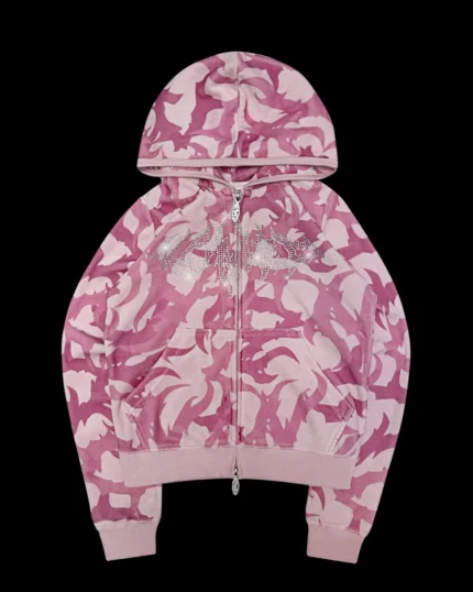 Named Collective Blade Zip Pink Hoodie