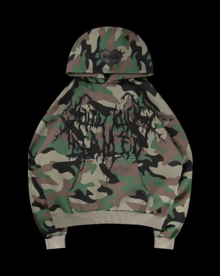 Named Collective Crash Rhinestone Zip Black Hoodie