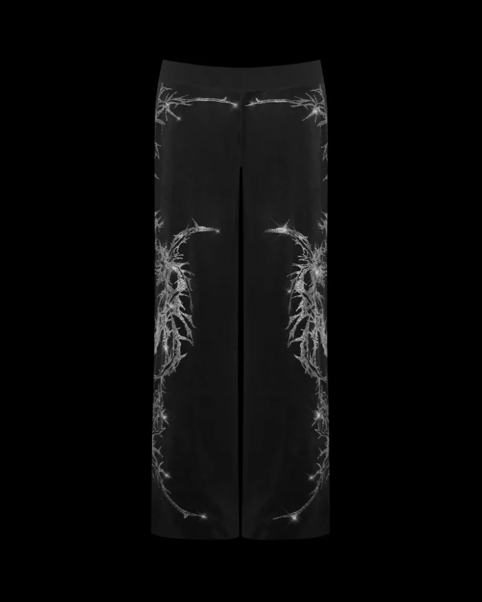 Named Collective Curse Rhinestone Black Sweatpants