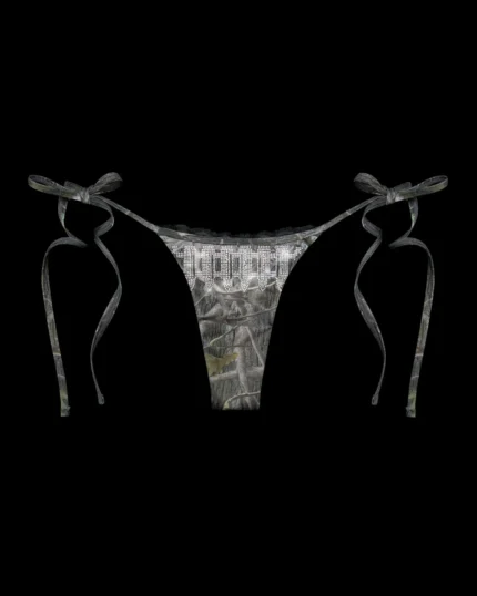 Named Collective Enemy Rhinestone Tree Camo Bikini Bottoms