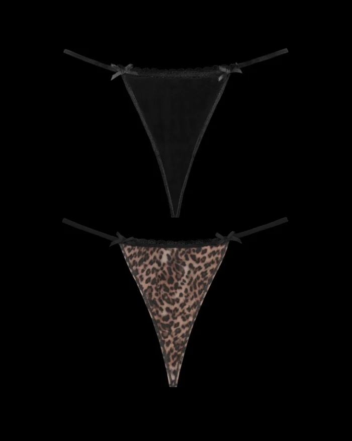 Named Collective Feral Hardware Charm Mesh G-string (2 Pack)